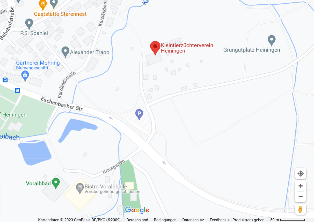 Karte für die Anfahrt